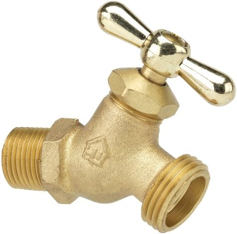 Homewerks VHN-STD-F3B Hose Bibb with No-Kink Design, Male Thread, Brass, 1/2-Inch by Homewerks