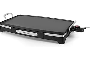 RIVIERA & BAR Riviera-et-Bar QP350A Plancha Extra Large, Noir