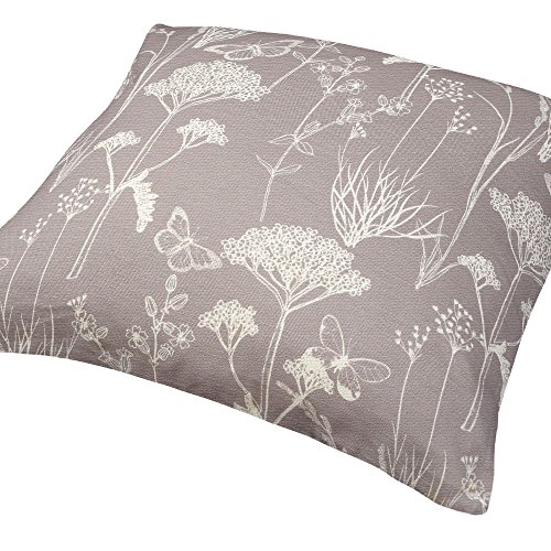 Designer Wasserdicht Garten Außen Kissen – Inby Feld – Design Gedruckt & handgefertigt in Großbritannien – Wiese Taupe, Set of 2, 40 x 40 cm Kissen - 3
