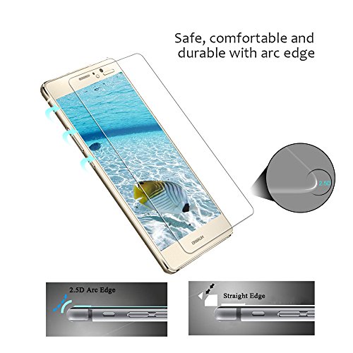 Bodyguard 2 Stück Huawei P9 lite Panzerglas Schutzfolie, 9H Härte Displayschutz 0.3mm Ultradünner 99% Ultra-klar für Huawei P9 lite 3D Touch Kompatibel - 5