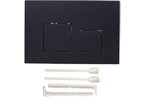 LVYXON Doppia piastra di scarico per sciacquone, per GEBERIT Sigma01/Sigma20/Sigma21/Sigma30/Sigma50, UP300 (nero)