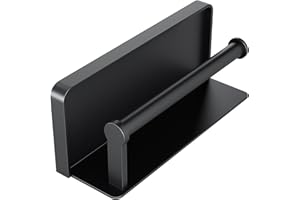 ARMYJY Aluminiumlegierung Küchenpapier Handtuch Regal für Küche, Papierhandtuchhalter Wandhalterung, Papierhandtuchregal für Zuhause (eine schwarze Küchenrolle)