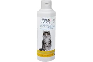 Pet Love Shampoo Professionale per Gatti Neutro Delicato – Azione Detergente e Igienizzante per il Pelo - Senza Profumo e Coloranti - 250 ml