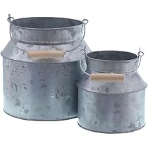 Schicke Zink-Pflanzgefäße Im 3er Set - Winterfest Für Drinnen & Draußen