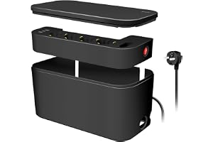 LogiLink LPS282U – kabellåda med 5-vägs grenuttag inkl. 3X USB, färg:
