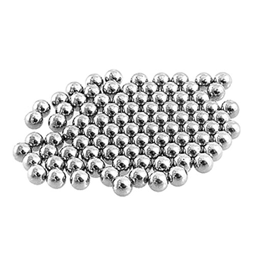 TOOGOO(R) Pieces de rechange 4mm Diametre 72 Pcs Velo Bille acier roulement