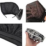 Auto Sonnenschutz (2 St¨¹ck) – Sonnenblende Auto mit UV Schutz f¨¹r Baby Kinder Haustier faltbares Meshmaterial Geeignet - 7