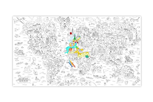 OMY „Atlas“ Giant Färben Rolle, Papier, mehrfarbig, 2 x große - 2