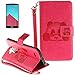 Produktbild LG G4(2015) Hülle mit Panzerglas,ISENPENK Original Flip Bookstyle Cover Wasserdicht Shockproof Anti Slip Protection Stoßfest Leather Case mit Standfunktion,3D Panda Print Muster Pattern Wallet Case mit Intern Karte Schlitz,Anti-Sturz Stoßdämpfend Magnetic Closure Handygürtel Wallet Tasche Schutzhülle Leathertasche für LG G4(2015) 5.5Zoll-[rose]+Panzerglas/Schutzfoile/Displayschutzfolie