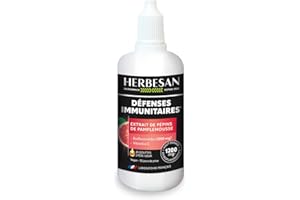 HERBESAN® - EXTRAIT DE PÉPINS DE PAMPLEMOUSSE - Titré en flavonoïdes à 1200 mg - Défenses immunitaires - Flacon compte-goutte de 100 ml