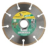 clavo de madera en inglés Diámetro 125x22,23 mm Wolfcraft 8370000 Disco de Corte Amoladora para Cortar Madera con Clavos HM, 0 W, 0 V, 125 x 22.23 mm