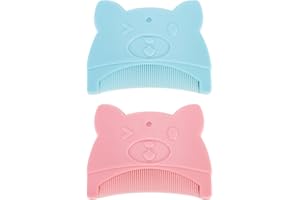 Xynovate 2 Pcs Baby Hair Comb, Girls Boys Hair Brush and Comb Set, Cute Styling Childrens Comb for Newborns and Toddlers, Perfect Baby Registry Gift