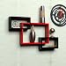 Driftingwood Wall Shelf Rack Set of 3 Intersecting Wall Shelves - Red & Black RS.1259.00