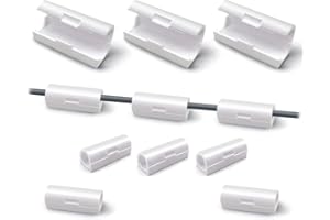 PAILEWEI 40 Pcs Cable Holder Self Adhesive, Cable Clips,Cable Organisers Clip，Wire Clips Round Cable Management Holder for Cable Tidy Clips Desk Office and Home (White A Small)