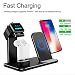 Produktbild HUIJIN1 Wireless Charger Stand Apple Watch Airpods Charging Station, 3 In 1 Fast Charging Compatible iPhone X/8 Plus/8 Airpods/Apple Watch Series 3/2/1