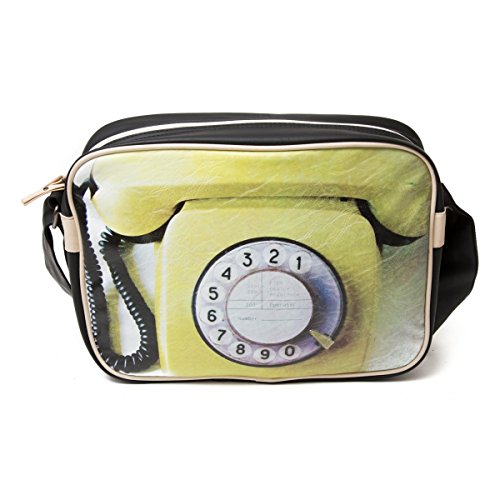 Plan B Retro Vintage Look Rotary 746 Telephone Shoulder Messenger School Bag