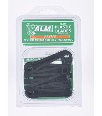 ALM Manufacturing Lame In Plastica FL240 Per Tagliaerba Flymo Confezione 10 Almfl240 It