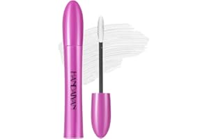 HISUNBEN Biały tusz do rzęs, wodoodporny, wodoodporny, trwały tusz do rzęs, przedłużacz do rzęs, na Boże Narodzenie, Halloween, imprezy, wesela