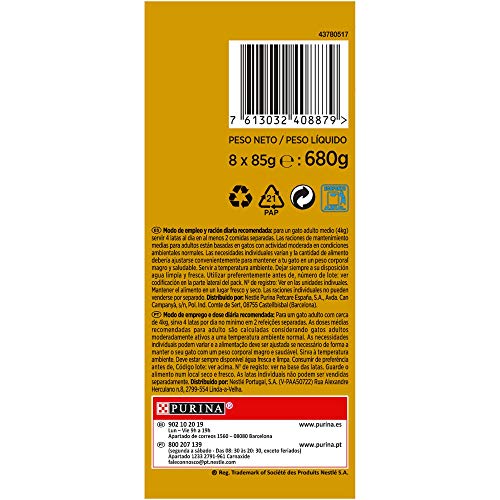 Gold doble placer surtido comida para gatos 8 x 85 g