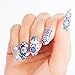 ThumbsUp Nails - Lisboa Portuguese Tiles Nail Wraps 20 Wraps / Pack