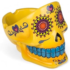 MIJOMA Cenicero de calavera de
