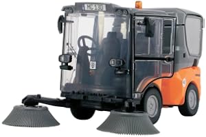 Dickie Toys 203834003 - Kaercher Städmaskin, 19,5 cm - Dickie Toys Städmaskin "Street Sweeper" med Frihjul Kaercher Licens, Rörliga Delar, Figur och Tillbehör, 19,5 cm, Från 3 år