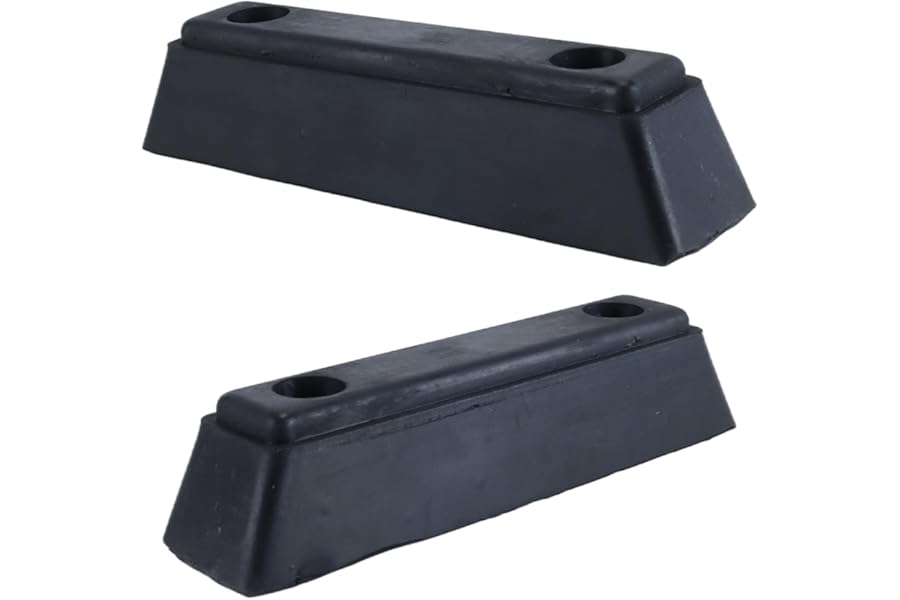 Durlo Rubber Dock Bumper and Trailer Stop, High-Elasticity Shock-Absorbing Rubber Block for Trucks, Boats, Trailers, and Vehicle Protection