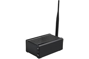 ‎WAVESHARE Waveshare NAS All-In-One Mini-Computer Schwarz Aluminium Bodenmontage mit Raspberry Pi CM4, 2x SATA Slots, SPI LCD Display, für Home Office, keine Expertenkenntnisse erforderlich