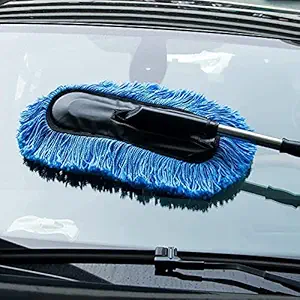 Ritmo Microfiber Flexible Dry/Wet Cleaning Duster Car Wash with Expandable Handle and Packing Bag for Home, Kitchen, Office