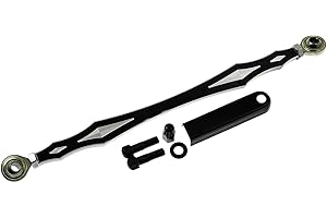 YHMTIVTU Schaltgestänge für Harley Softail Dyna Glide, Aluminium, Schwarz