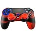 Produktbild Pandaren® Silikon hülle skin Schutzhülle für PS4 controller (rot schwarz) x 1 + thumb grip aufsätze x 2