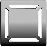 VitrA V-Flow Kare 5606974 Duş Kanalı, Yandan &Ccedil;ıkışlı, 10x10 cm, DK 100 Kapak, Parlak Krom