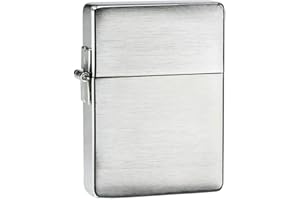 ZIPPO Mechero - Brushed Chrome 1935 Replica