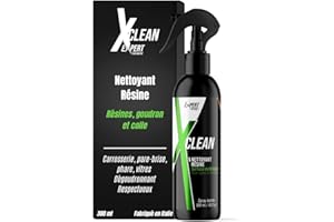 X CLEAN EXPERT CAR WASH Nettoyant resine voiture 300 ml - Concentré et économique - Degoudronnant auto - Élimine les traces de résines, goudron et colle sur la carrosserie, pare-brise, phare, vitre - Fabriqué en Italie