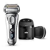 Braun Series 9 9296cc Men's Electric Foil Shaver, Wet and Dry with Clean and Renew Charge Station, Pop Up Trimmer, Rechargeable and Cordless Razor and Premium Travel Case - Chrome