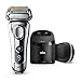 Braun Series 9 9296cc Men's Electric Foil Shaver, Wet and Dry with Clean and Renew Charge Station, Rechargeable, Cordless Razor and Premium Travel Case - Chrome