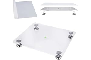 UPROZIL Resin Leveling Table for Resin, 12''x 10'' Adjustable Table for Art Working Epoxy Resin, Acrylic Pouring Tool, Multipurpose Resin Leveling Board, Epoxy Resin Accessories for Resin Molds Waves Epoxy