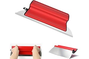 Spatule Surface Professionnelle Poignée Patule: YOYIAG Raclette Truelle Longue Acier Inoxydable Cloisons Plaque Plâtre Coupe Papier Peint Couteau Apprêt Protection Bords Lissage - Spatule Surface