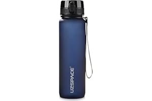 UZSPACE Botella Agua Deportiva,500ml/800ml/1000ml/1.5l, Tritan Botella Agua Sin BPA. Evitar Fugas de Agua y Ideal para el Ejercicio y los Deportes al Aire Libre