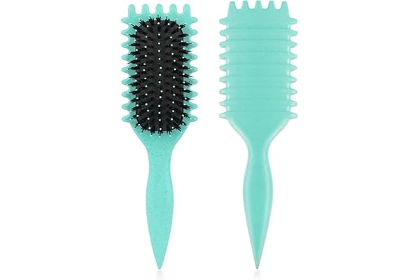 EIHI Curl Defining Brush,Brosse Cheveux Bouclés,Curl Brush,Pour Démêler,Mettre En Forme,Définir Les Boucles Pour Les Femmes Et Les Hommes(Vert)