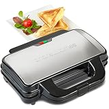 Andrew James 900W Deep Fill Toastie Maker For Two Extra Thick Toasted Sandwiches ()