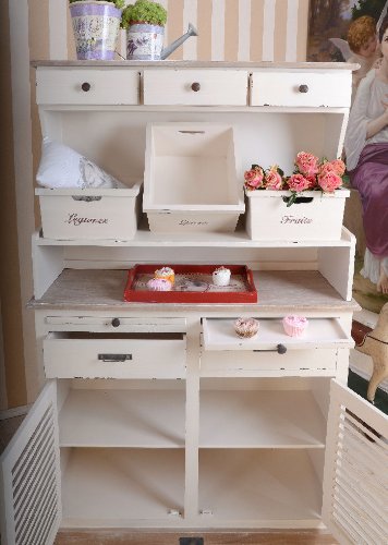 Anrichte, Küchenbuffet, Küchenschrank, Schrank, Buffetschrank für