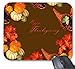 Produktbild Happy Thanksgiving | Ahorn Kürbis und Trauben Mauspad 7 x 8,66 Zoll