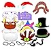 Produktbild UChic 17 Teile / satz Weihnachtsfeier Foto Booth Requisiten Kreative Happy Christmas Pose Zeichen Kit für Party Dekoration