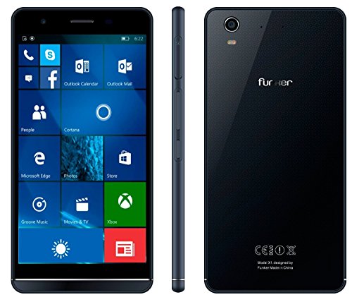 Funker W5 5 NOTE PRO - Smartphone 4G 16GB 2GB RAM QuadCore Windows 10 Mobile Blue M tallique Funker W5 5 NOTE PRO - Smartphone 4G 16GB 2GB RAM QuadCore Windows 10 Mobile Blue M tallique