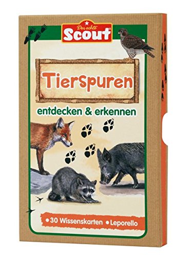 Preisvergleich Produktbild Scout Lernkarten-Box - Tierspuren: entdecken & erkennen