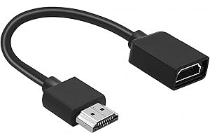 Vestoryyer 1 PCS HDMI Extension Cable,4K Hdmi Extender, Hdmi adapter,HDMI Male to Female Cable, Adapter Cable Compatible for TV Stick, Roku stick, Blu-Ray,PS3/PS4, Plug &play (Black)