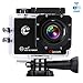 Produktbild Action Kamera Action Cam Gizcam GZ10 WiFi 1080P 60FPS Helmkamera Wasserdicht Sports Kamera 12MP 170°Weiterwinkel Linse 2.0" HD Bildschirm Mit 2 Verbesserten Batterien Und Zubehör-Kits