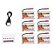 Produktbild Elviray 6 stücke zop Power 3,7 v 1200 mah 30c 1 s jst stecker lipo Batterie wiederaufladbare mit 6 in 1 Batterie USB ladegerät für rc Racing Drone Auto