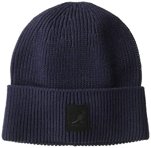 Kangol Patch Beanie Berretto in Maglia, Blu (Navy NV411), Taglia Unica Unisex-Adulto